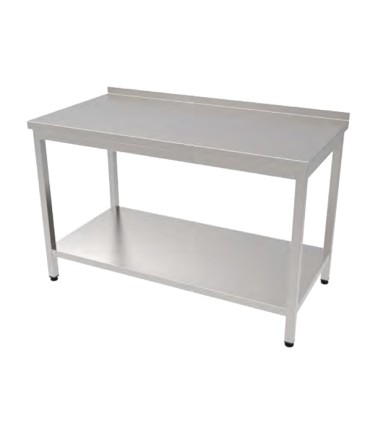 #1517 PRACOVNÝ STOL NEREZ  S POLICOU   600x600x850 (v) MM