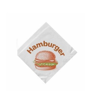 #1879 Papierové vrecko Hamburger 16 x 16 cm [500 ks]