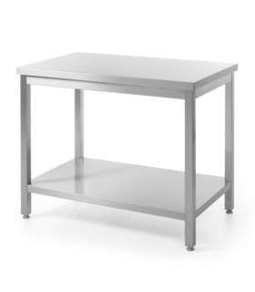 #0203 Stôl s policou – montovaný, hĺbka 600 mm, HENDI, Kitchen Line, 1400x600x(H)850mm
