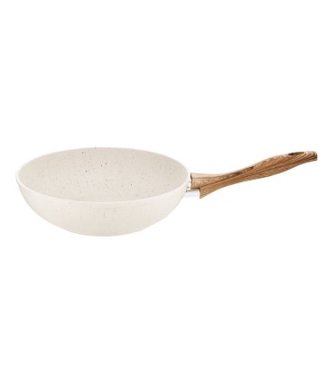 #3186 Indukčná hliníková panvica Wok Nature 26 cm AMBITION