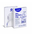 Hygienické vrecko (HDPE) biele 8+6 x 25 cm [30 ks]