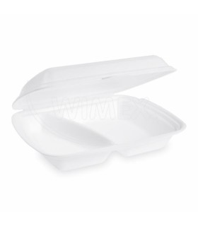 #3783 Menu box (XPS) 2dielny biely 241 x 207 x 69 mm 600ml [125 ks]