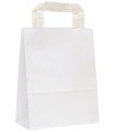 Papierová taška biela 26+14 x 32 cm [50 ks]