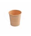 Papierový pohár kraft Ø73mm 200ml `S: 0,18L/7oz` [50 ks]