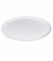 Papierový tanier (PAP-Recy) hlboký biely Ø34cm [50 ks]