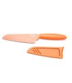 NÔŽ SANTOKU ORANŽOVÝ 13 CM NONSTICK-LINE