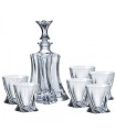 FLORALE,  7 DIELNY SET KARAFA 1 +6 POHÁROV