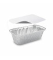Miska (ALU) hranatá 252 x 132 x 70 mm 1500ml + viečko [5 sád]