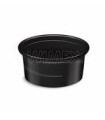 Dressingová miska (PP) Dressingboxx čierná Ø70mm 80ml [50 ks]