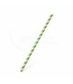 Slamka papierová Špirála zelená `JUMBO` Ø8mm x 25cm [100 ks