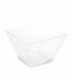 Fingerfood pohárik (PS) hranatý číry 110 x 110 x 70 mm 500ml [20 ks