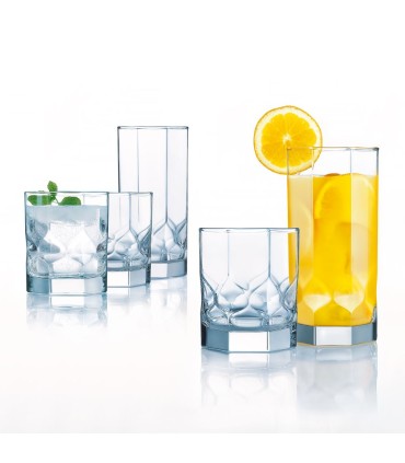 #7659 22806 komplet-6-szklanek-niskich-octime-diamond-300-ml-luminarc-33090-03