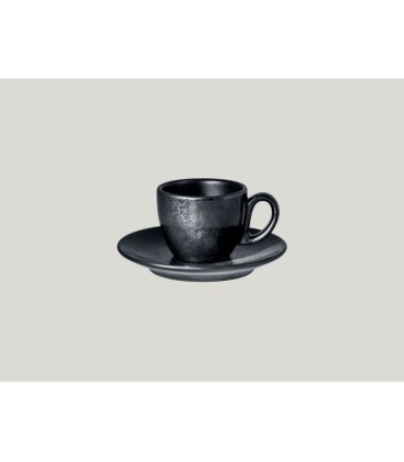 #7884 espresso-saucer-round-black-glazed-o-13-cm-karbon-rak