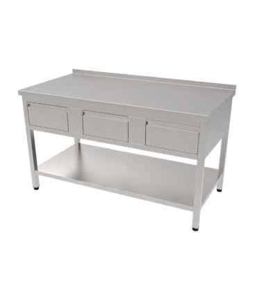 #8522 PRACOVNY STOL NEREZ S 3 ZASUVKAMI 1400X500X850MM