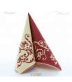 SERVITKA MANK POMP BORDEAUX/CREME