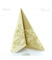 SERVITKA MANK POMP GOLD/CREME 40CM