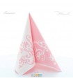 SERVITKA MANK POMP  ROSA/WEISS 40CM