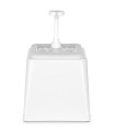 DÁVKOVAČ OMÁČOK S PUMPIČKOU  2,5L, BIELA, 230X210X(H)327MM