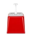 DÁVKOVAČ OMÁČOK S PUMPIČKOU 2,5L, ČERVENÁ, 230X210X(H)327MM