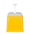 DÁVKOVAČ OMÁČOK S PUMPIČKOU 2,5L, ŽLTÁ, 230X210X(H)327MM