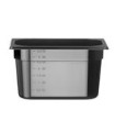 GASTRO NÁDOBA GN 1/4, 4L, ČIERNA, 265X162X(H)150MM