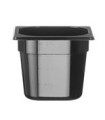 GASTRO NÁDOBA GN 1/6, 2,4L, ČIERNA, 176X162X(H)150MM