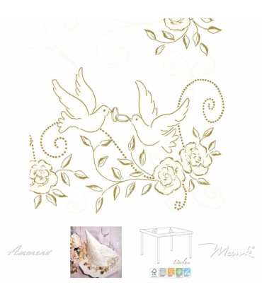 #3891 MANK  HOCHZEIT CREME-GOLD 88442