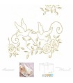 SVADOBNÉ SERVÍTKY HOCHZEIT ZLATÉ AIRLAID, 40X40CM, MANK