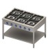 #0777 Plynovy sporak STALGAST ECO 900,  36,5 kW