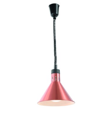#0820 Lampa na ohrev jedál – závesná, kužeľová, HENDI, Medená, ø275x(H)250mm