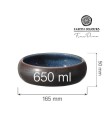 MISKA GORO BROWN BLUE  65MM PORCELAN 768686